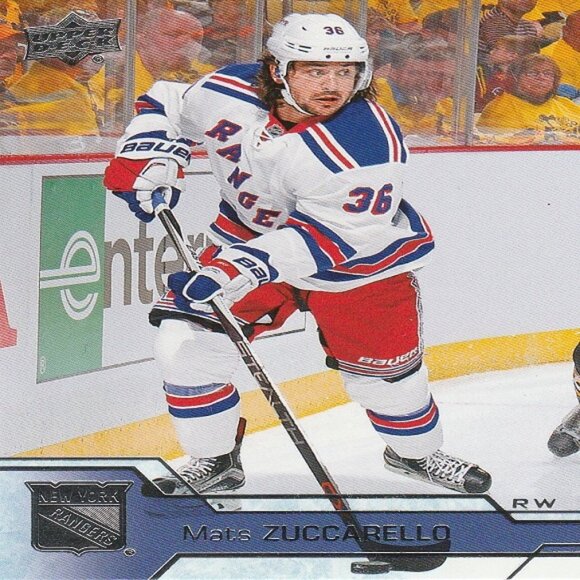 Mats Zuccarello New York Rangers Hockey Card Collection - 3 Card Set - Picture 4 of 4